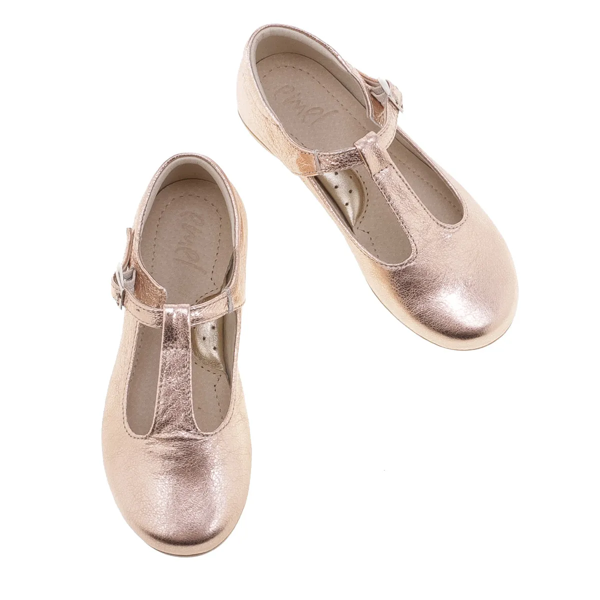 (2057C) Emel t-bar balerina rose gold