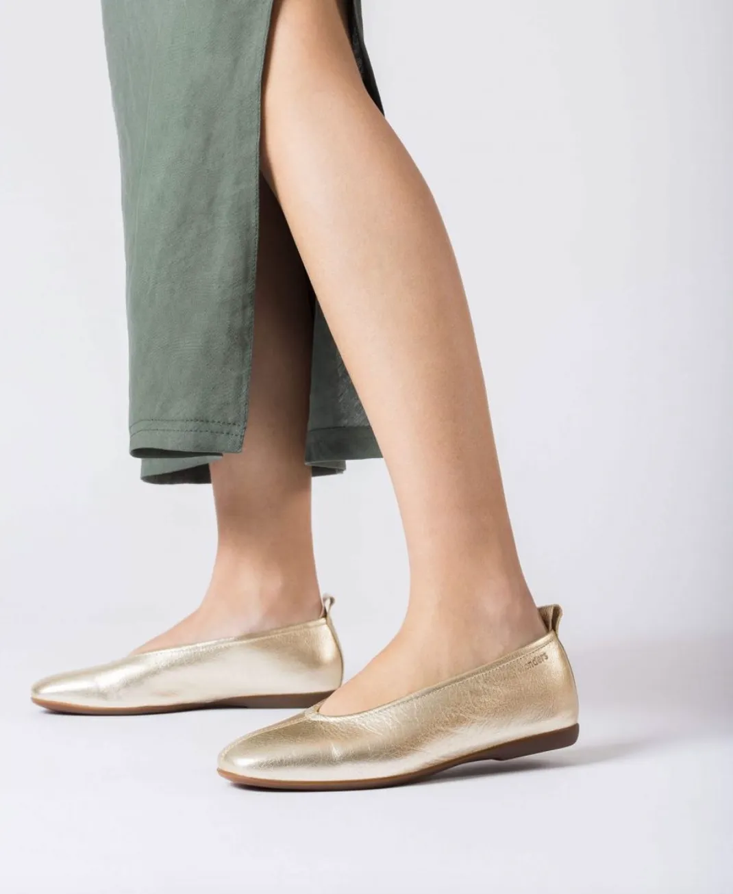 A8661 Gold Ballet Flat