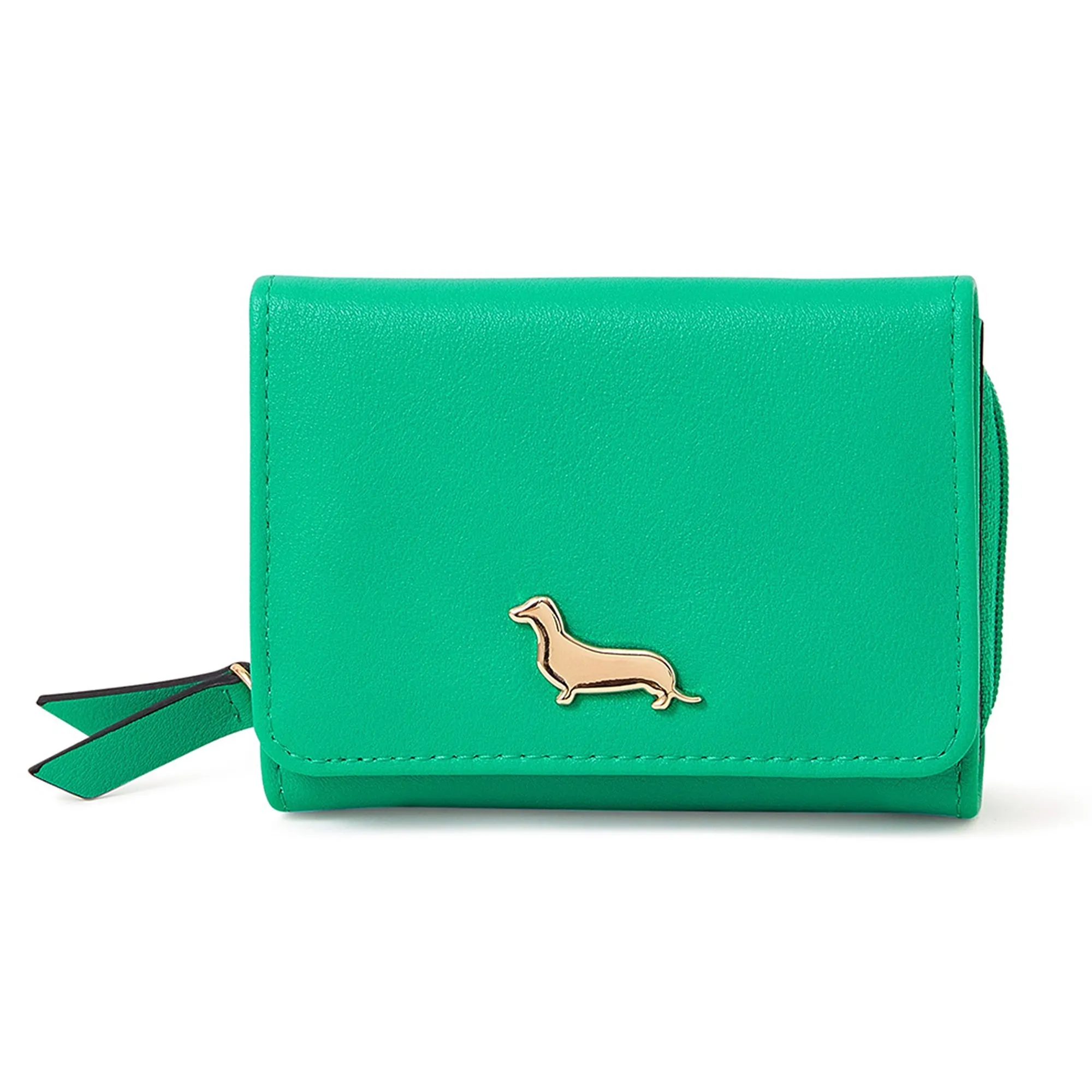 Accessorize London Green Sausage Dog Purse