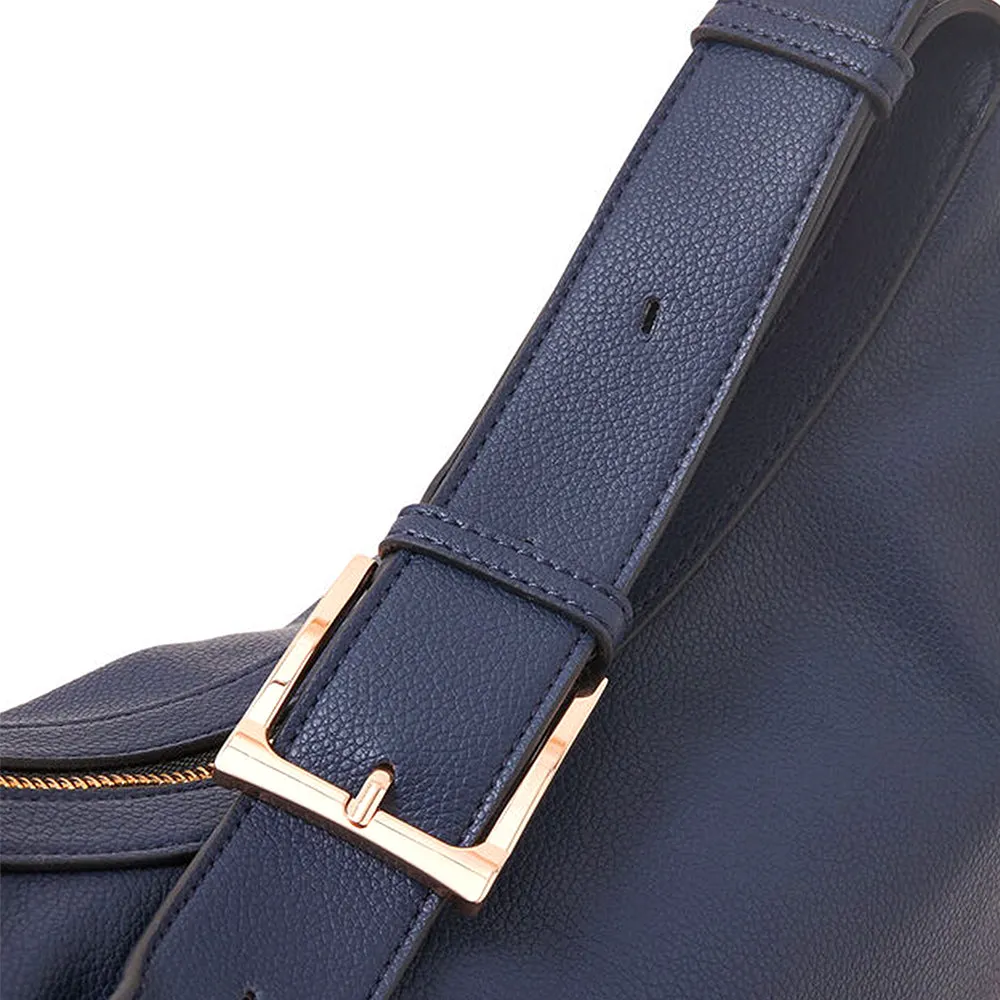 Accessorize London Navy Scoop Shoulder Bag