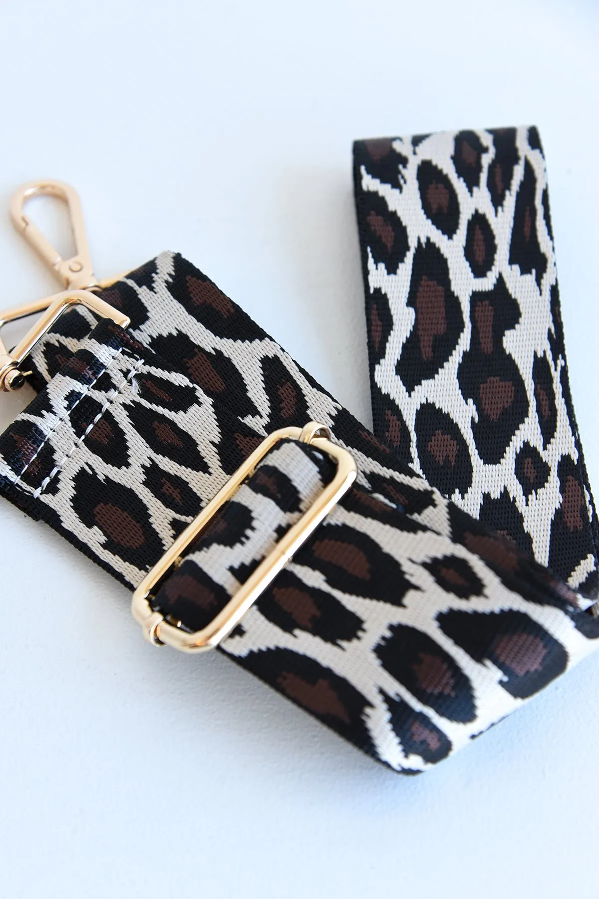 AHDORNED BROWN LEOPARD STRAP