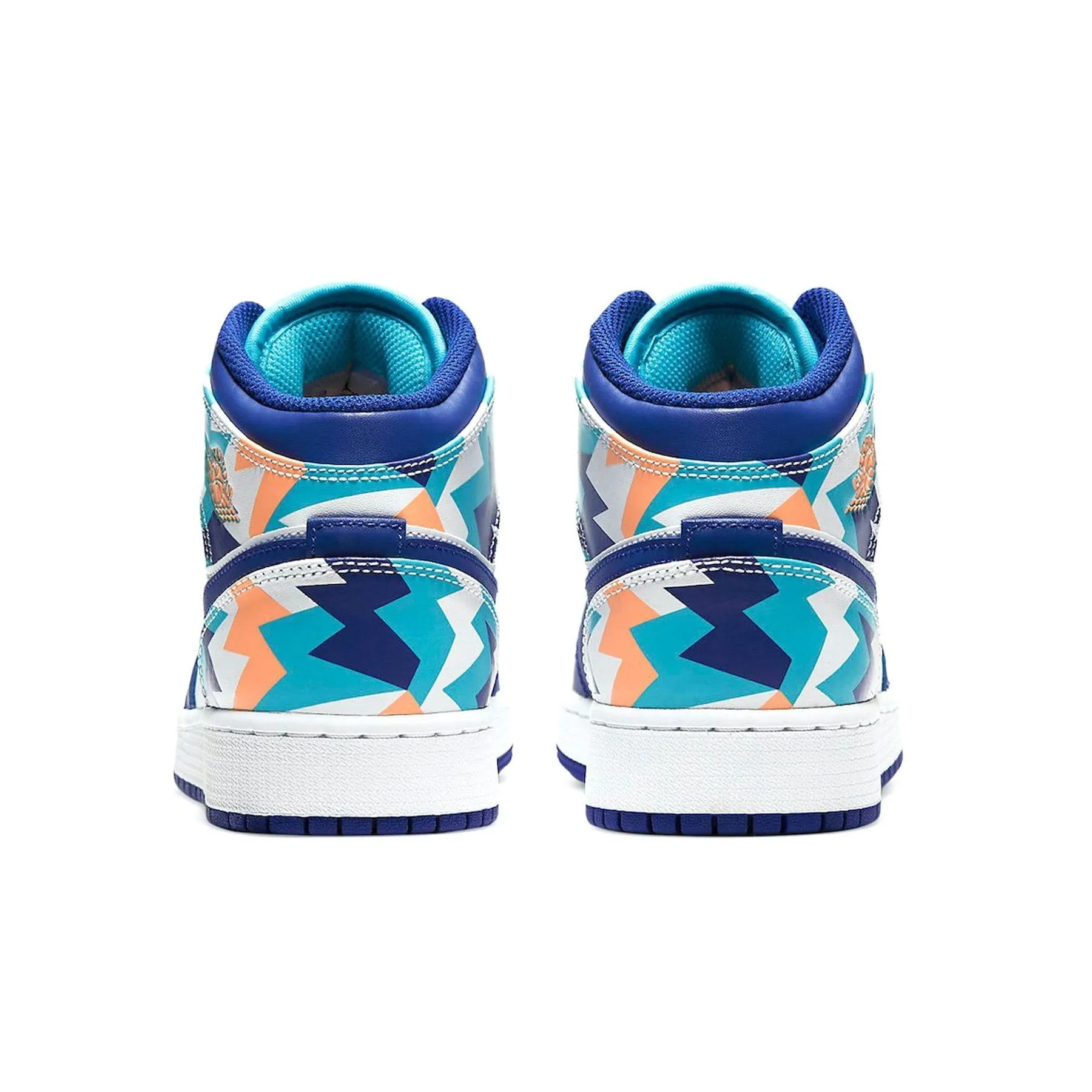 Air Jordan 1 Mid GS 'Geometric Print'