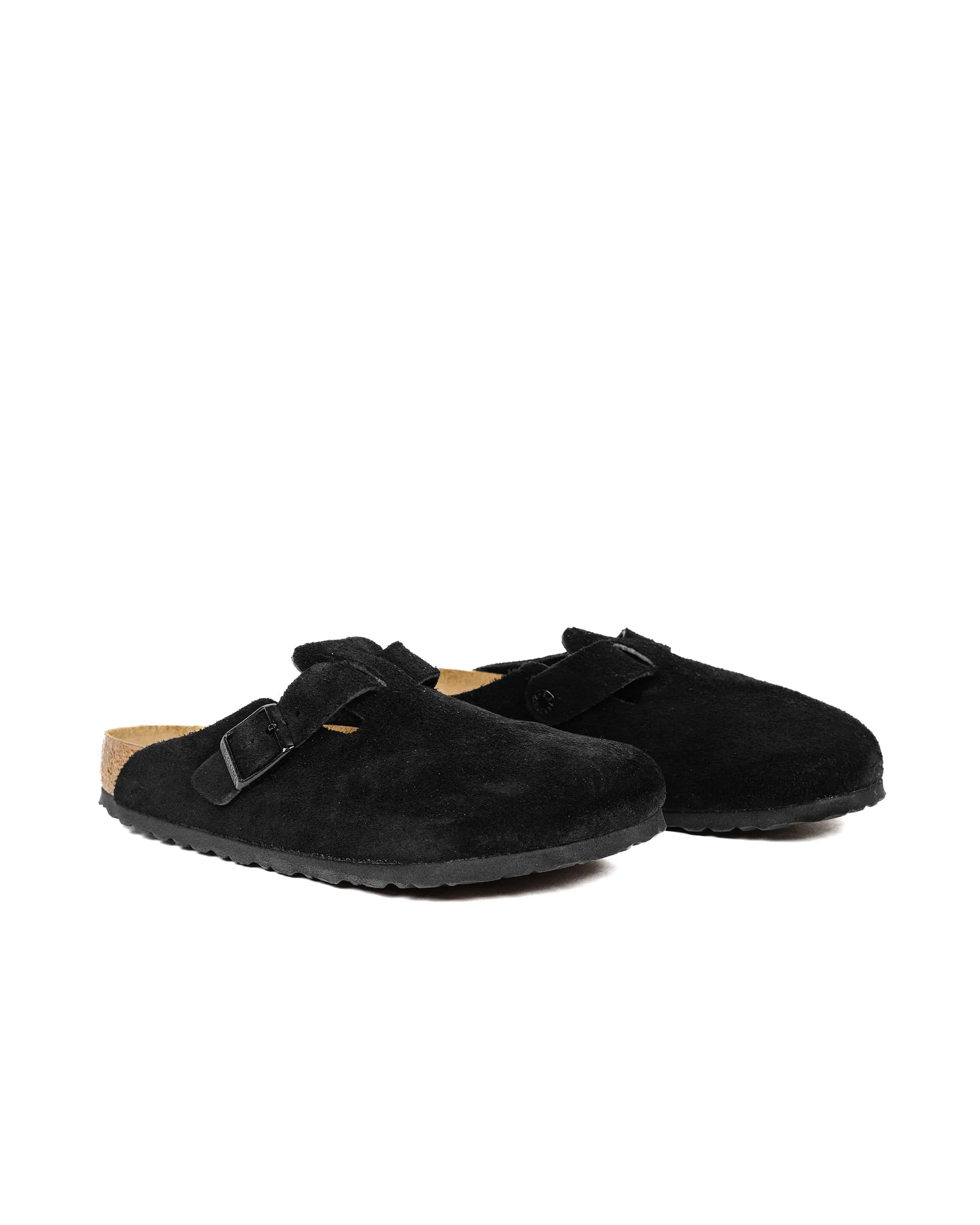 Birkenstock Boston Black Suede