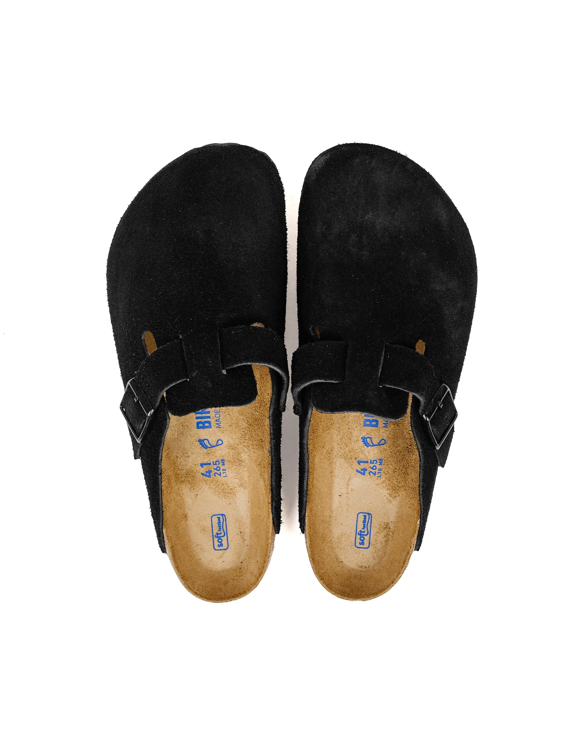 Birkenstock Boston Black Suede