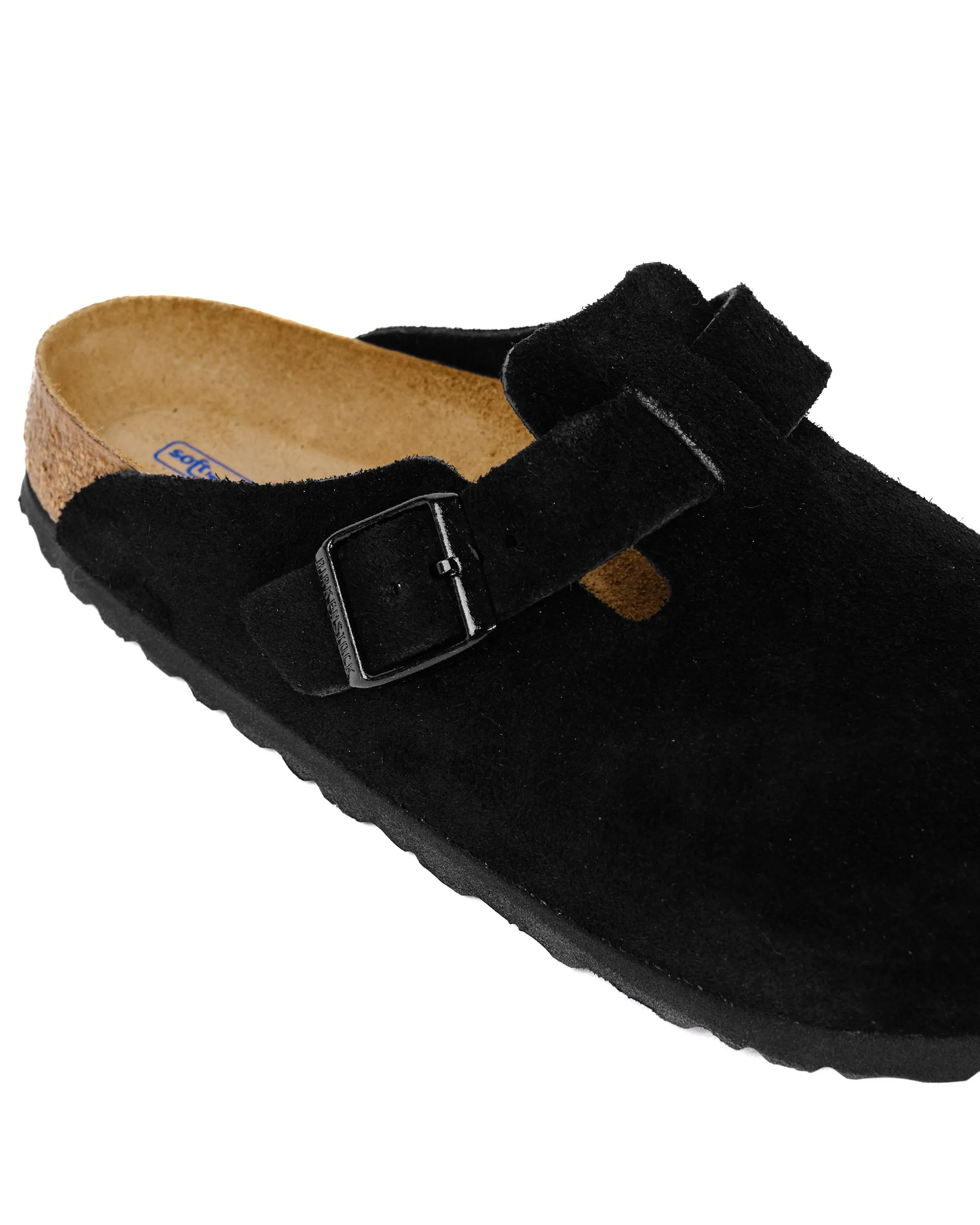 Birkenstock Boston Black Suede