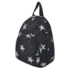 Black Glitter Super Star NGIL Mini Backpack