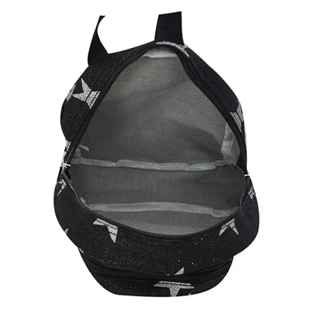 Black Glitter Super Star NGIL Mini Backpack