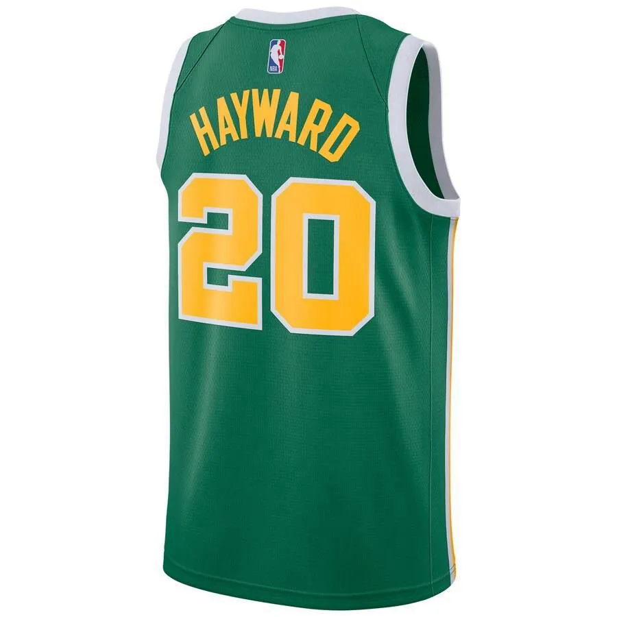 Boston Celtics Gordon Hayward Nike 2018-19 Swingman Earned Jersey Mens - Green | Ireland B9610M8