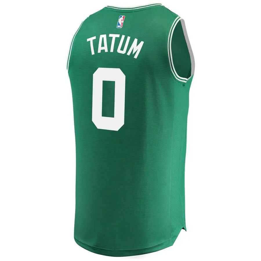 Boston Celtics Jayson Tatum Fanatics Branded Replica Fast Break Icon Jersey Kids - Green | Ireland A1006H1