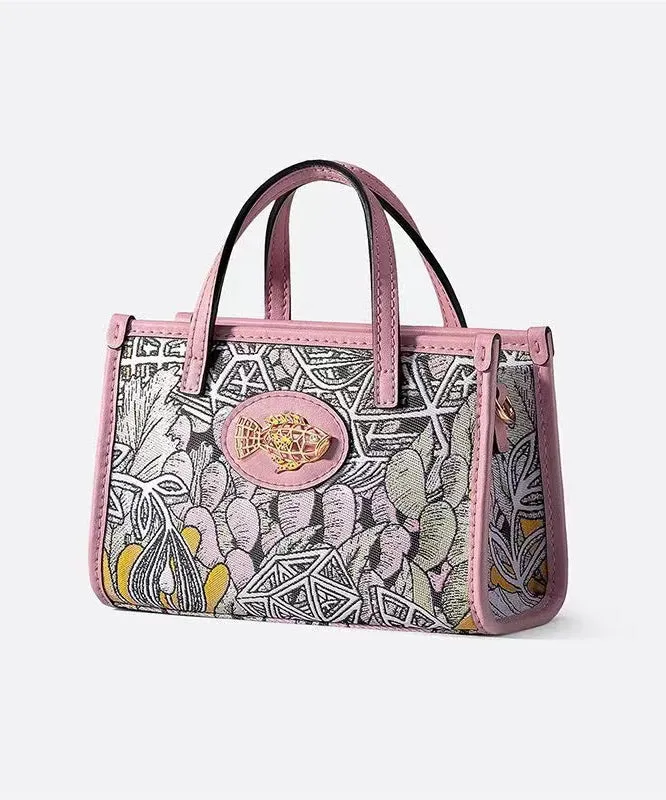 Boutique Stylish Pink Print Satchel Bag Handbag ZX1031