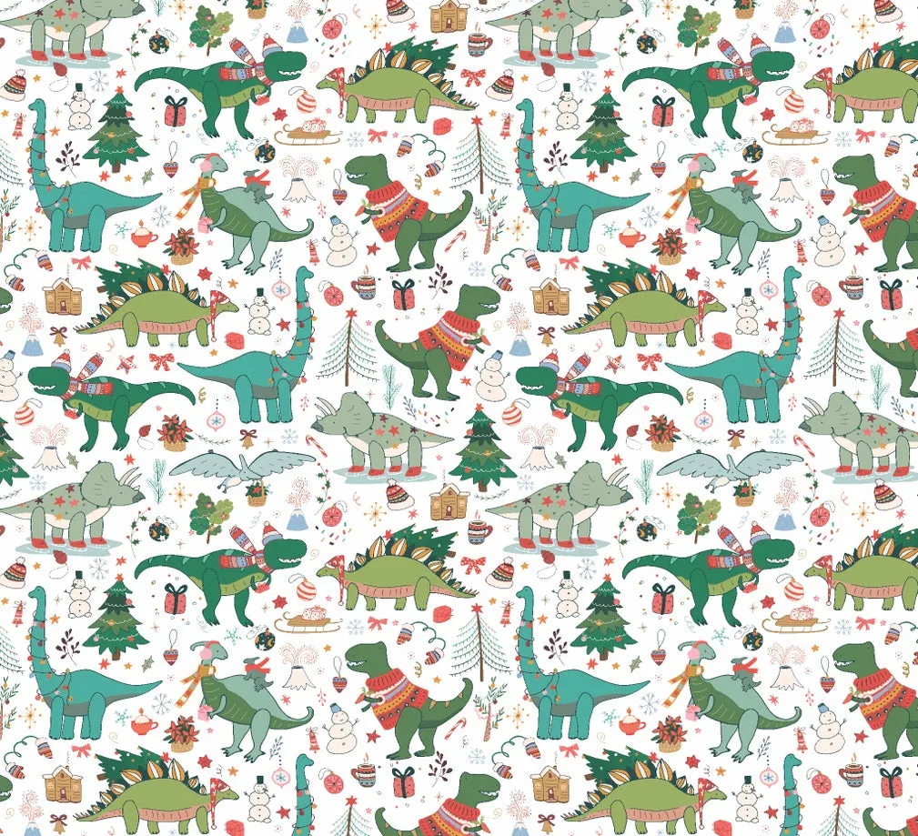 Christmas Dinosaur Wrap