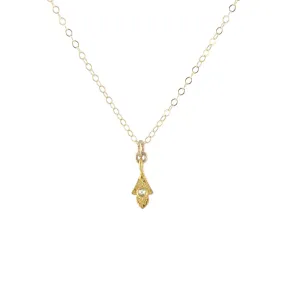 Diamond Leaf Necklace