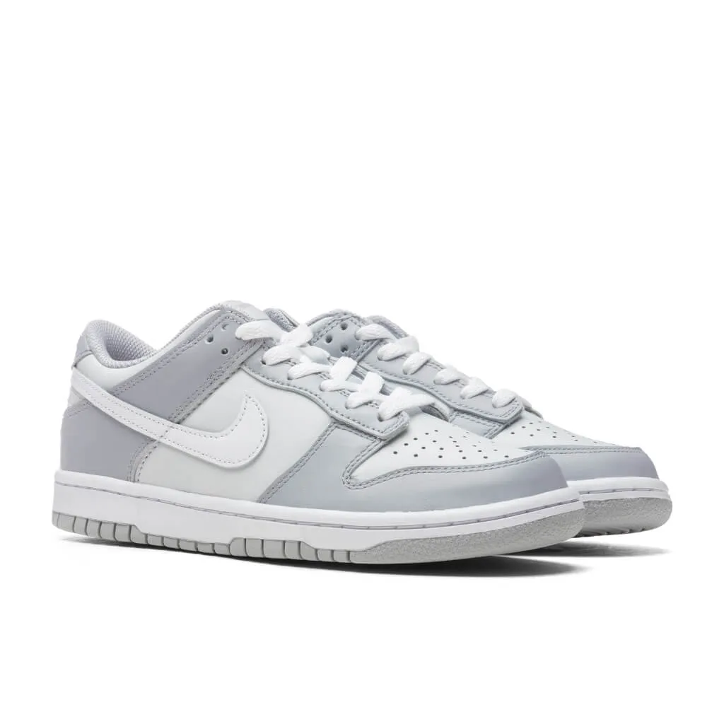 Dunk Low (GS) - Pure Platinum/White/Wolf Grey