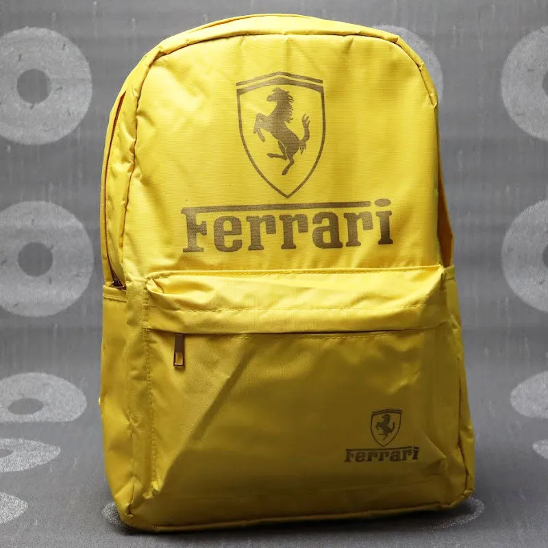 FERRARI Backpack For Boys And Girls, High Quality School Bags, Laptop Backpack Hostel Shoulder Bag