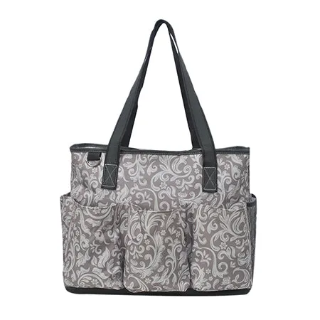 Floral Vines NGIL Large Utility Caddy Tote