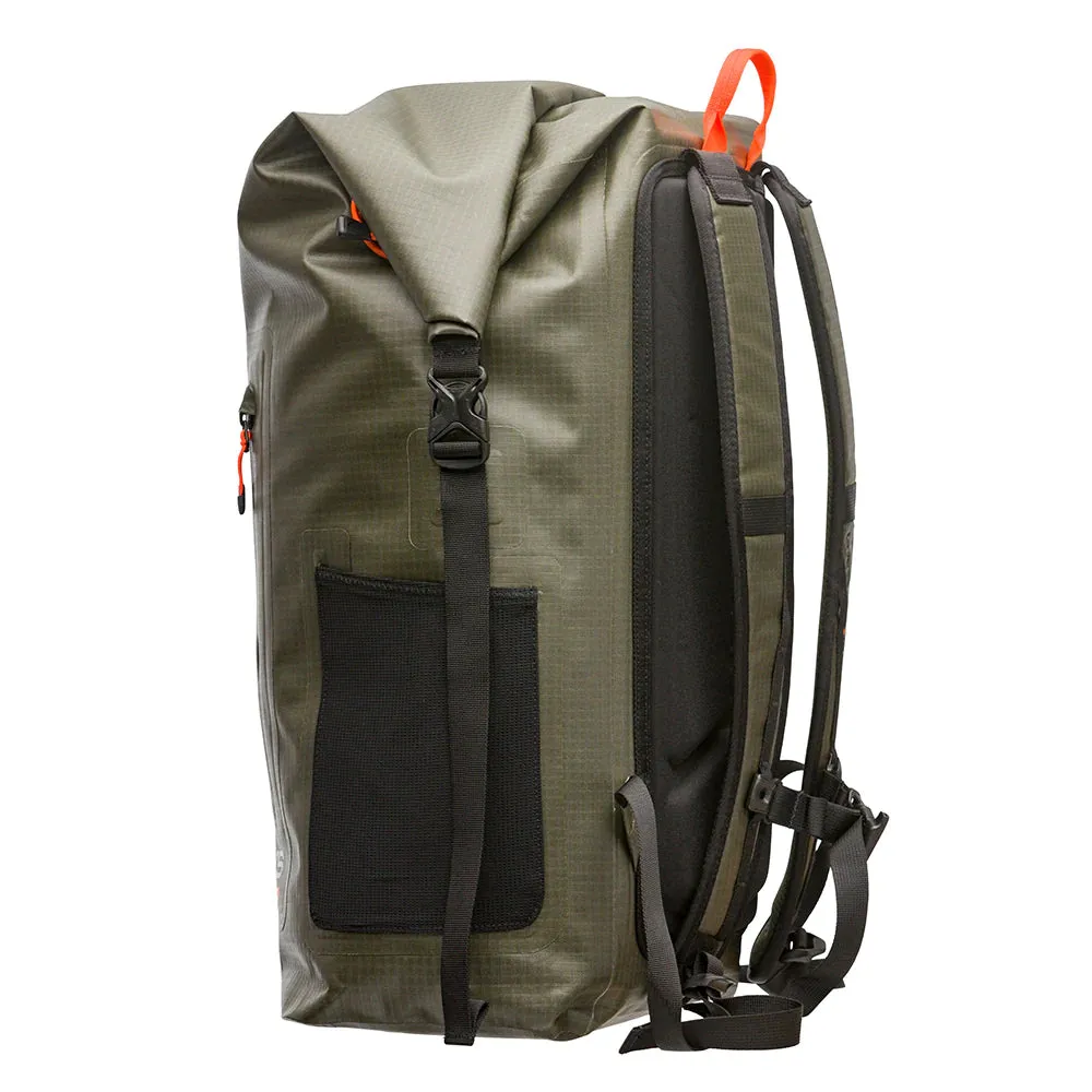 Grundens Wayward Roll Top Waterproof Backpack 38L in Anchor