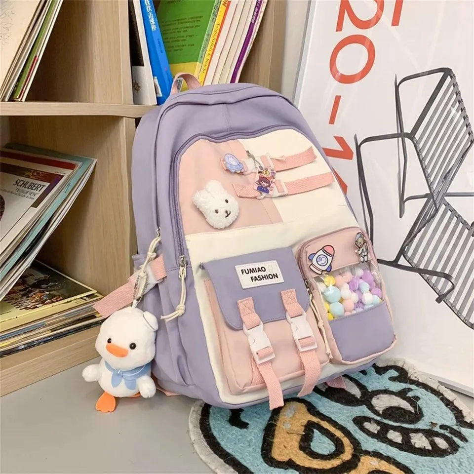 ICS329 Cool Shoulder Travel Backpack for Teen Girls