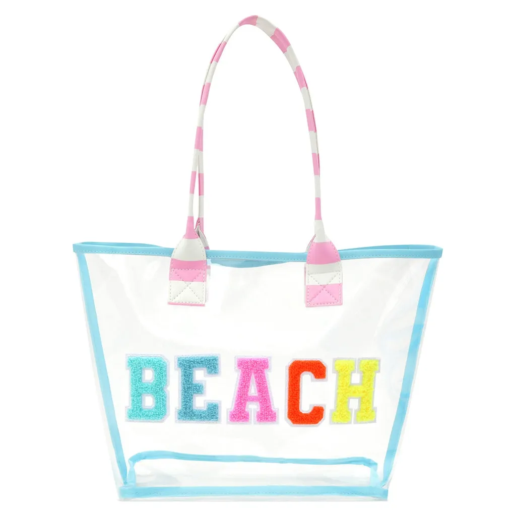 Iscream Beach Clear Tote Bag 2-Piece Set