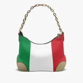 Italian Flag Shoulder Bag PU Leather