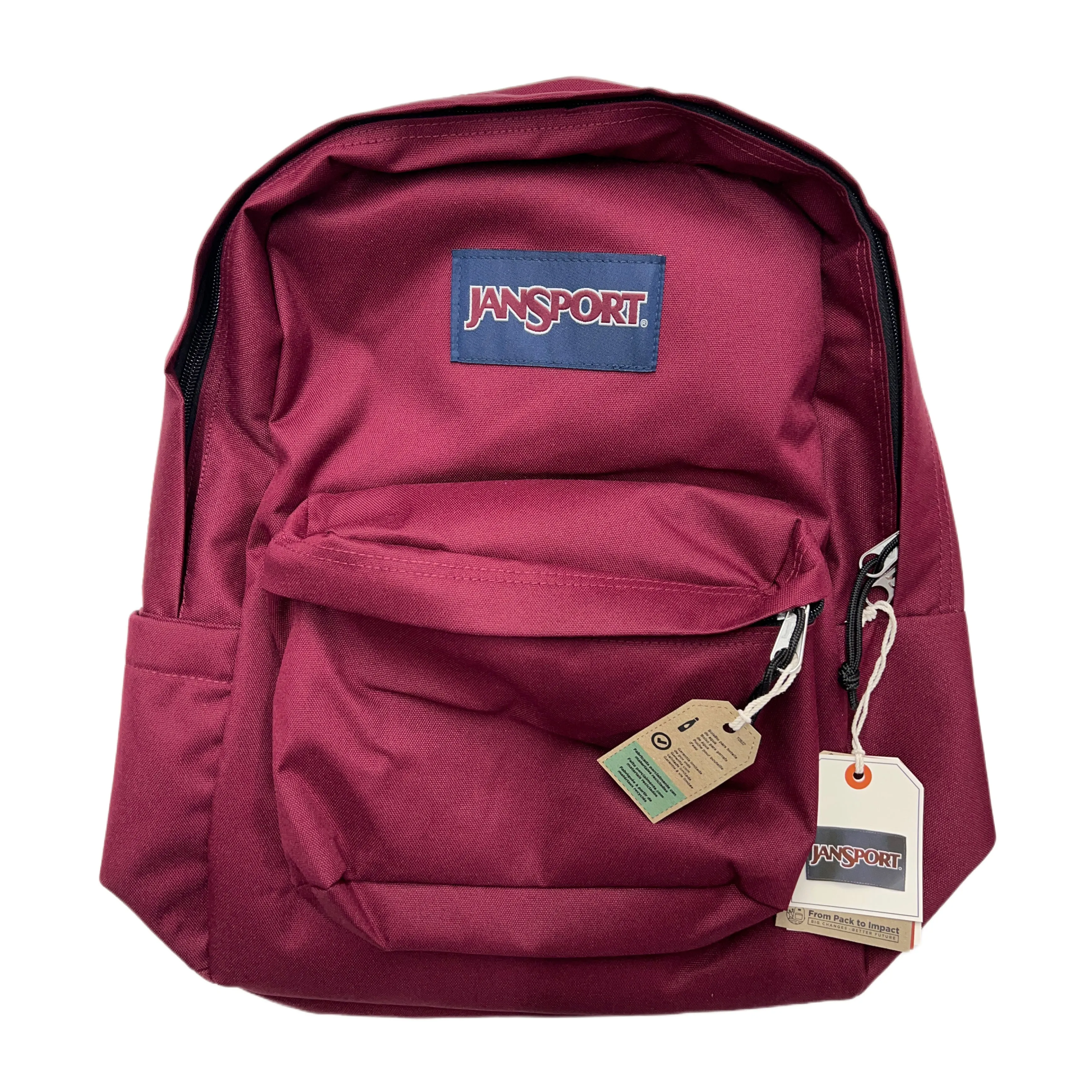 JanSport Backpack (Red/Burgundy/Sky Blue)