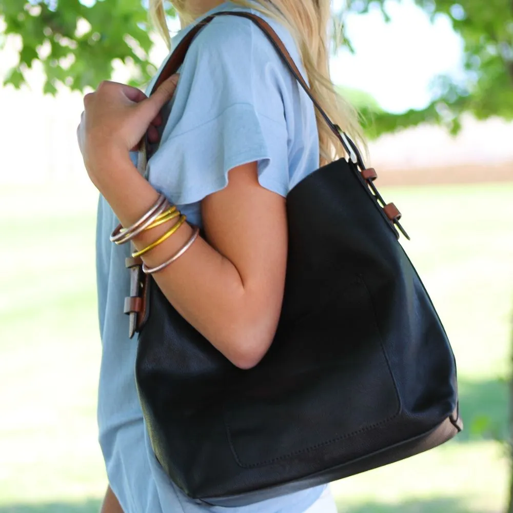 Joy Susan Classic Hobo Black