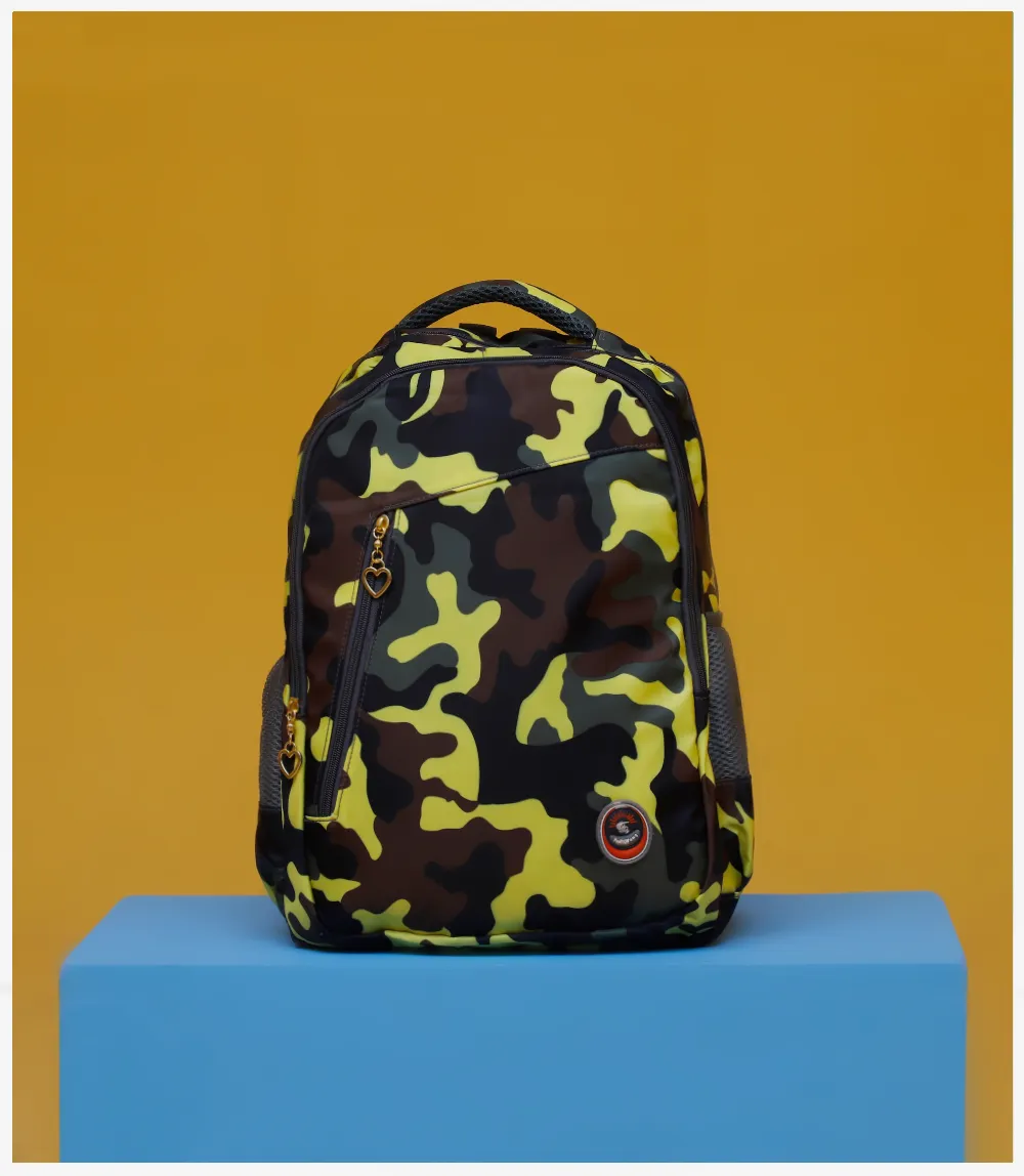 KA0001-YELLOW-School Bag For Boys