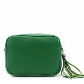 Leather Camera Bag - Green