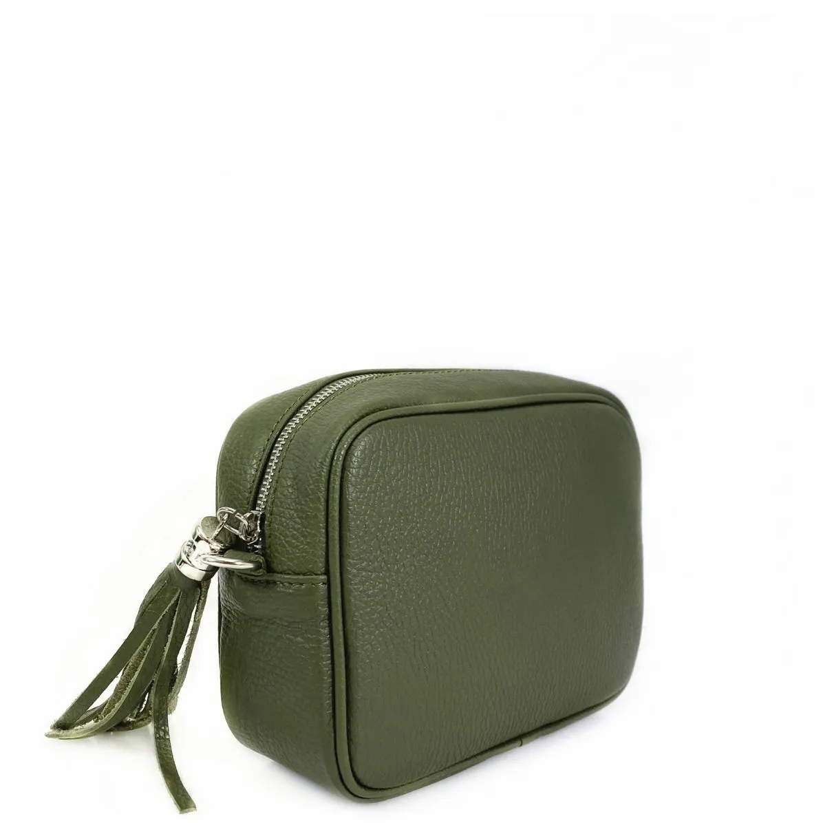 Leather Camera Bag - Green