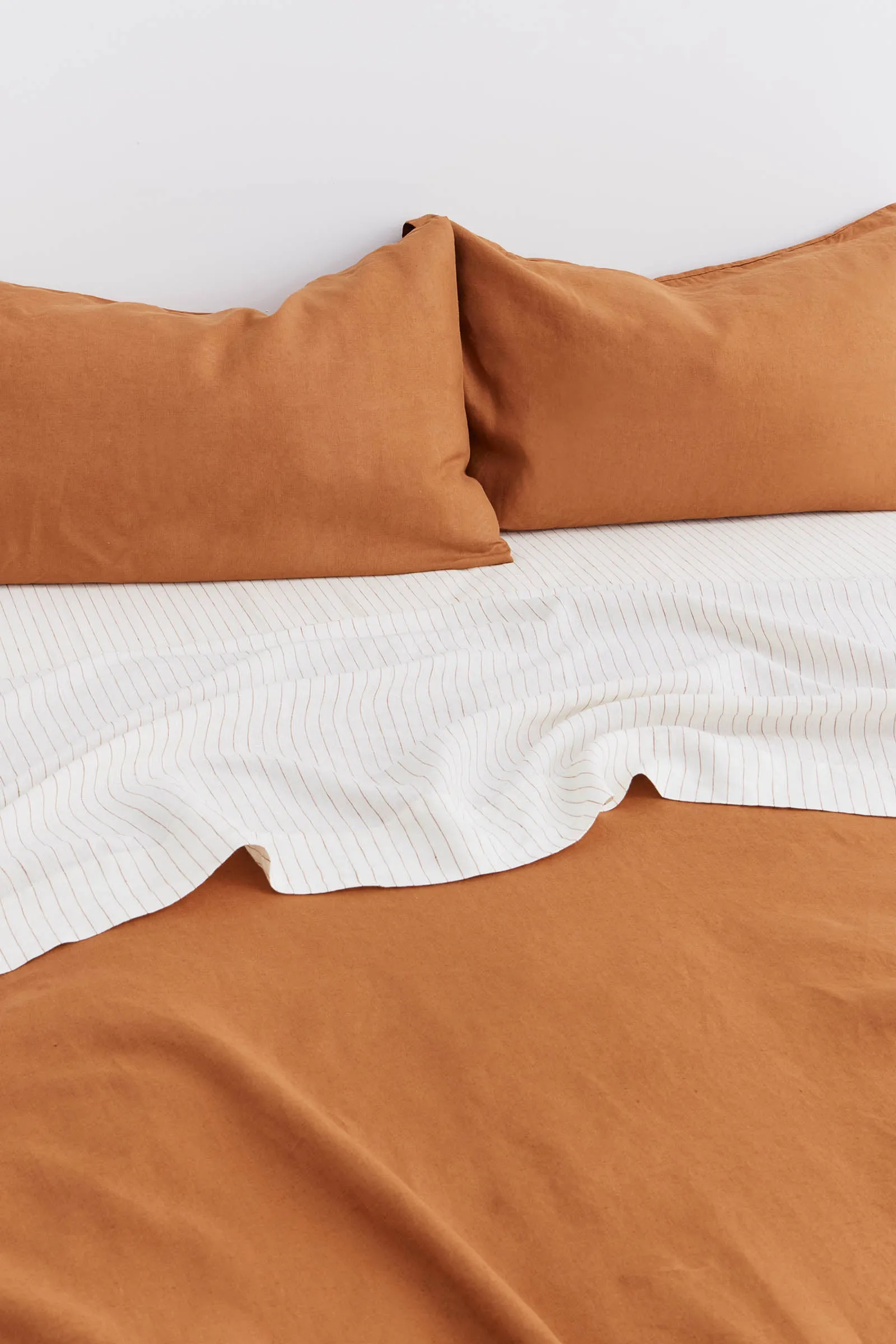 Linen Flat Sheet Tobacco