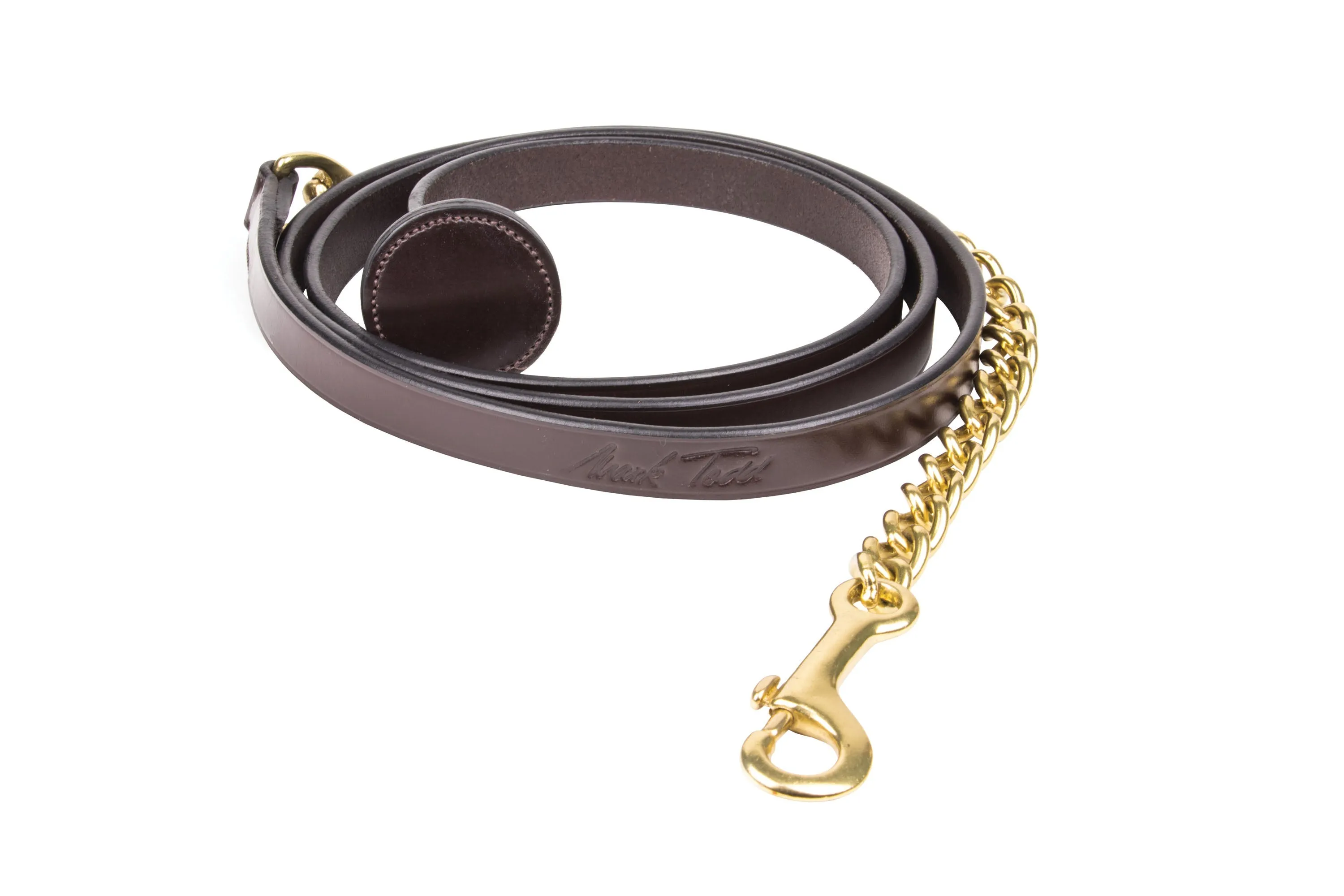 Mark Todd Flat Leather Lead Chain