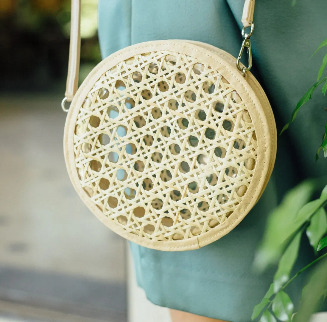 Maya Solihiya Round Bag in Bleached White