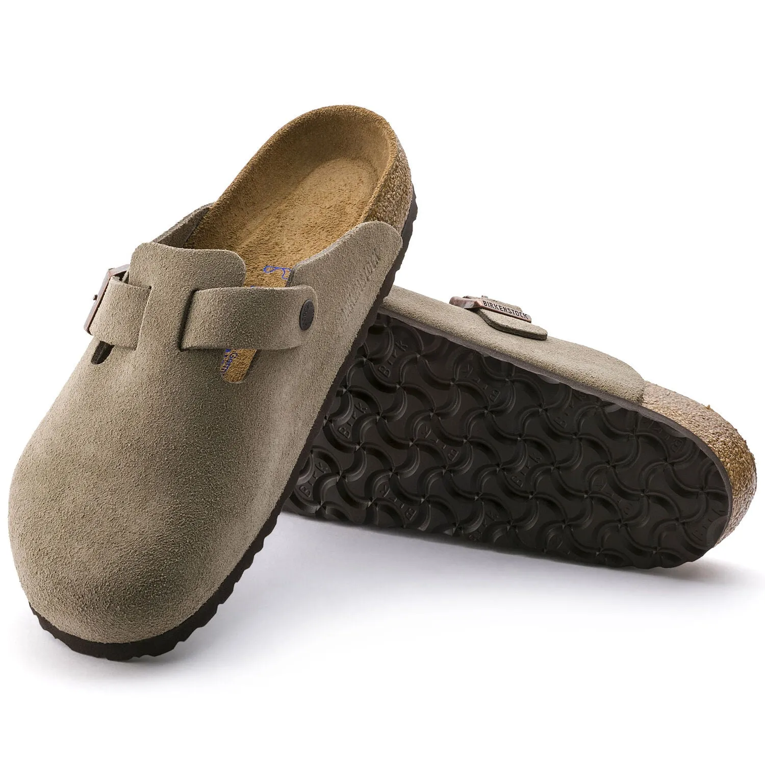 Men's Boston Soft Footbed Taupe Suede