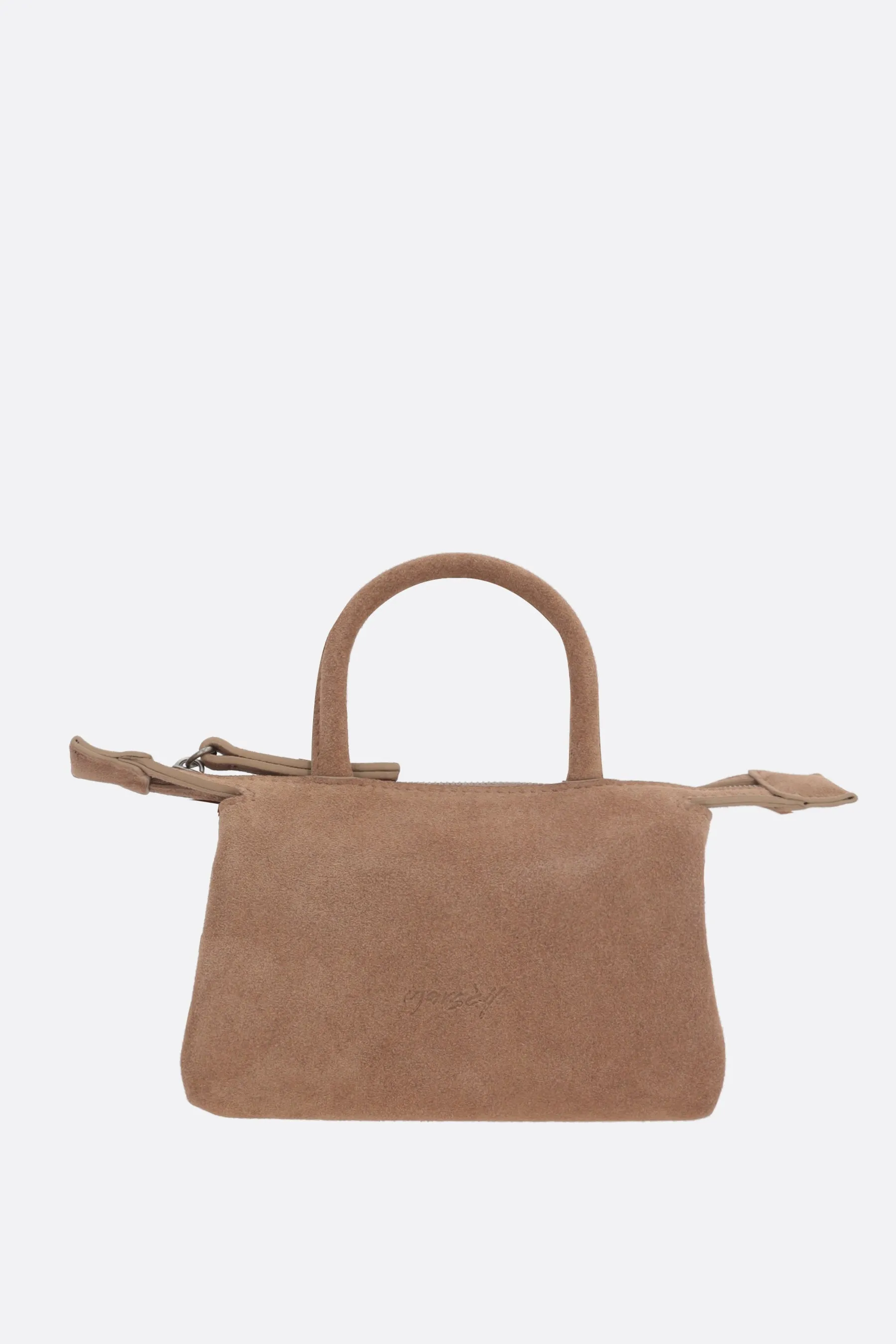 Microdritta suede handbag