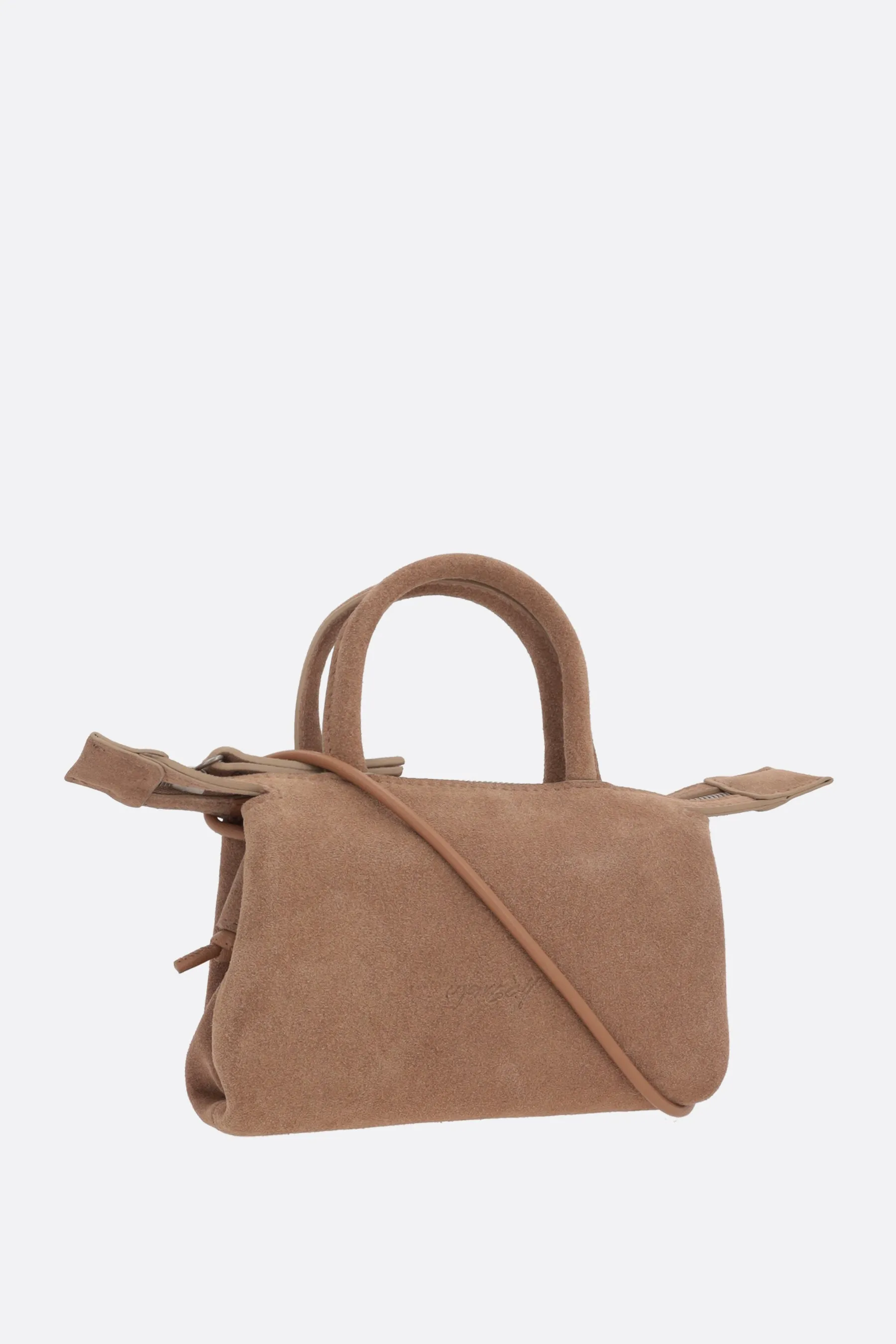 Microdritta suede handbag