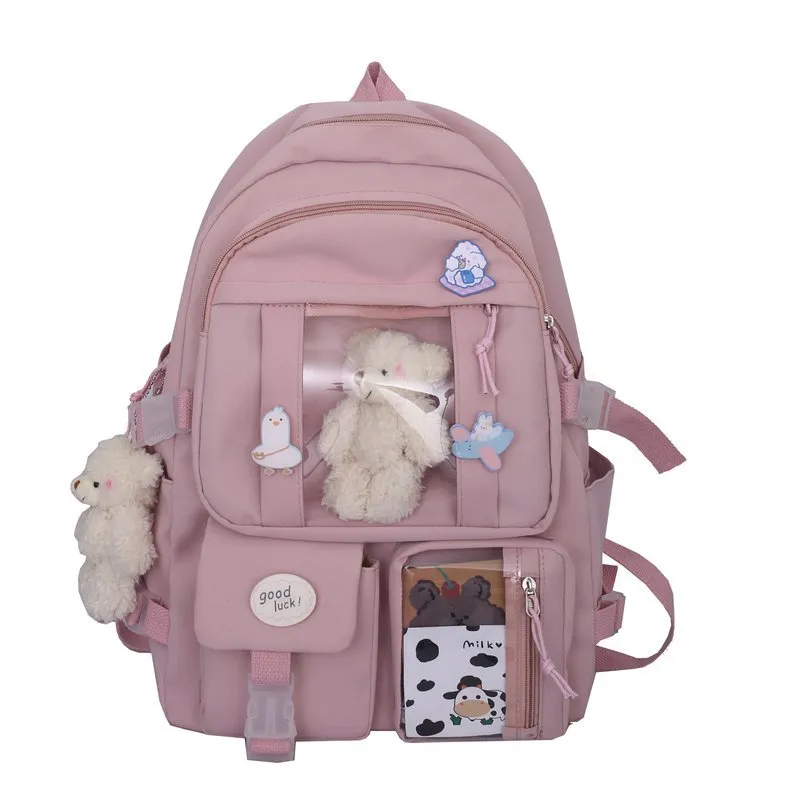 Multipocket High School Backpack 17'' - Cupcake