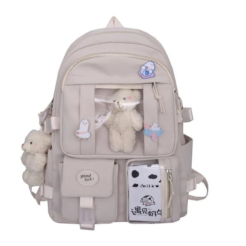 Multipocket High School Backpack 17'' - Cupcake