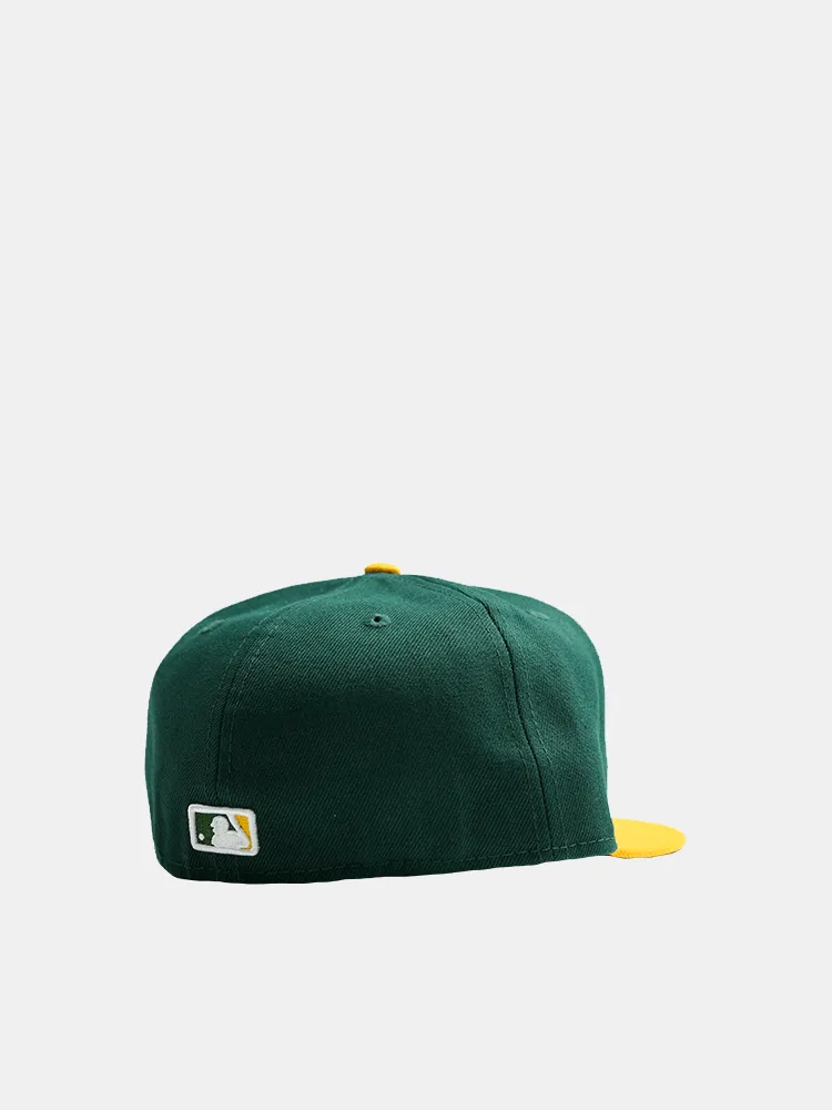 New Era 59FIFTY Oakland Athletics - Dark Green / Yellow