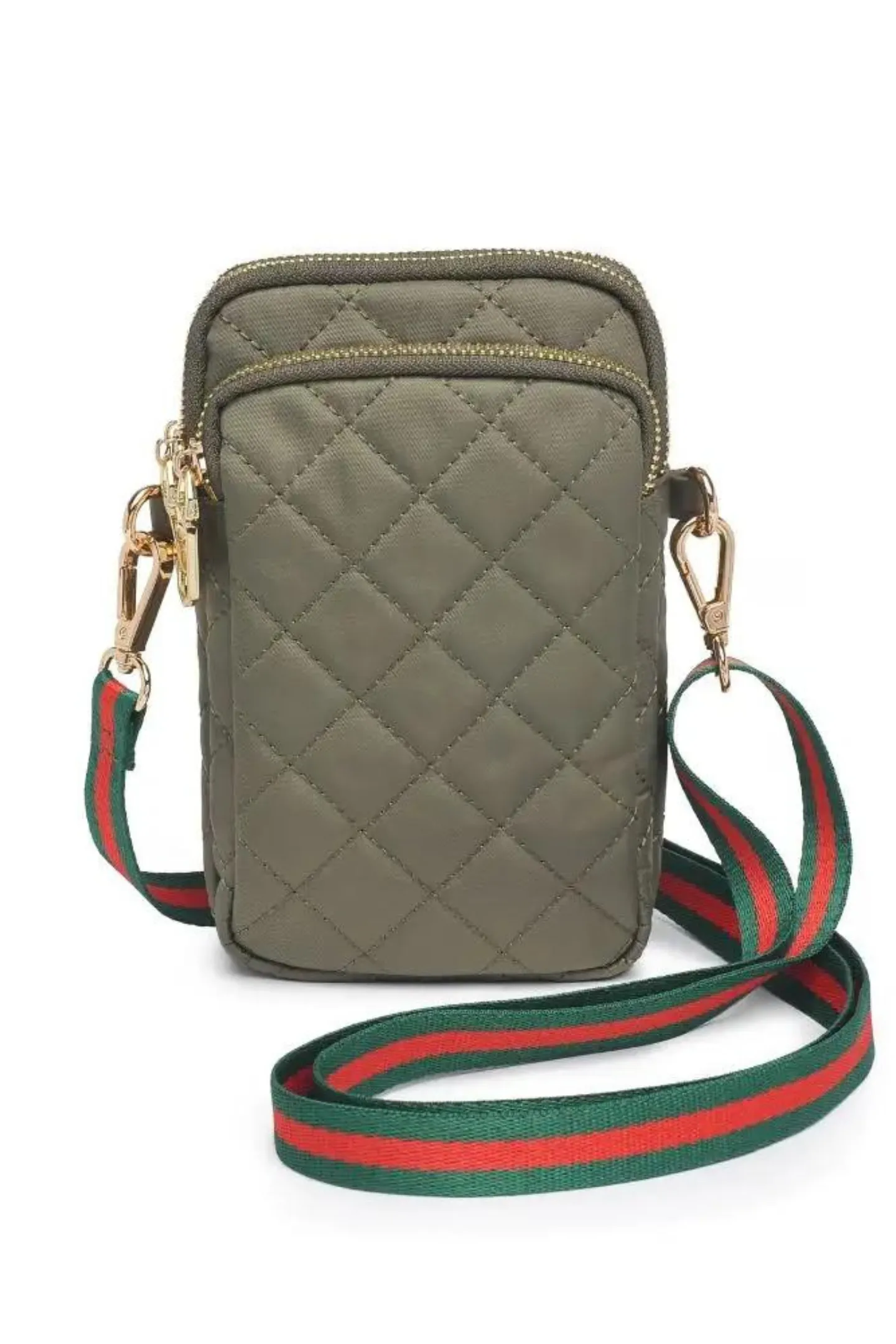 Quilted Cellphone Crossbody Bag