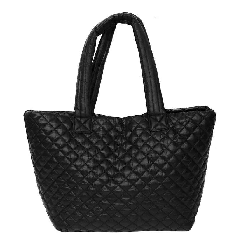 Quilted Padded Puffer Tote Bag