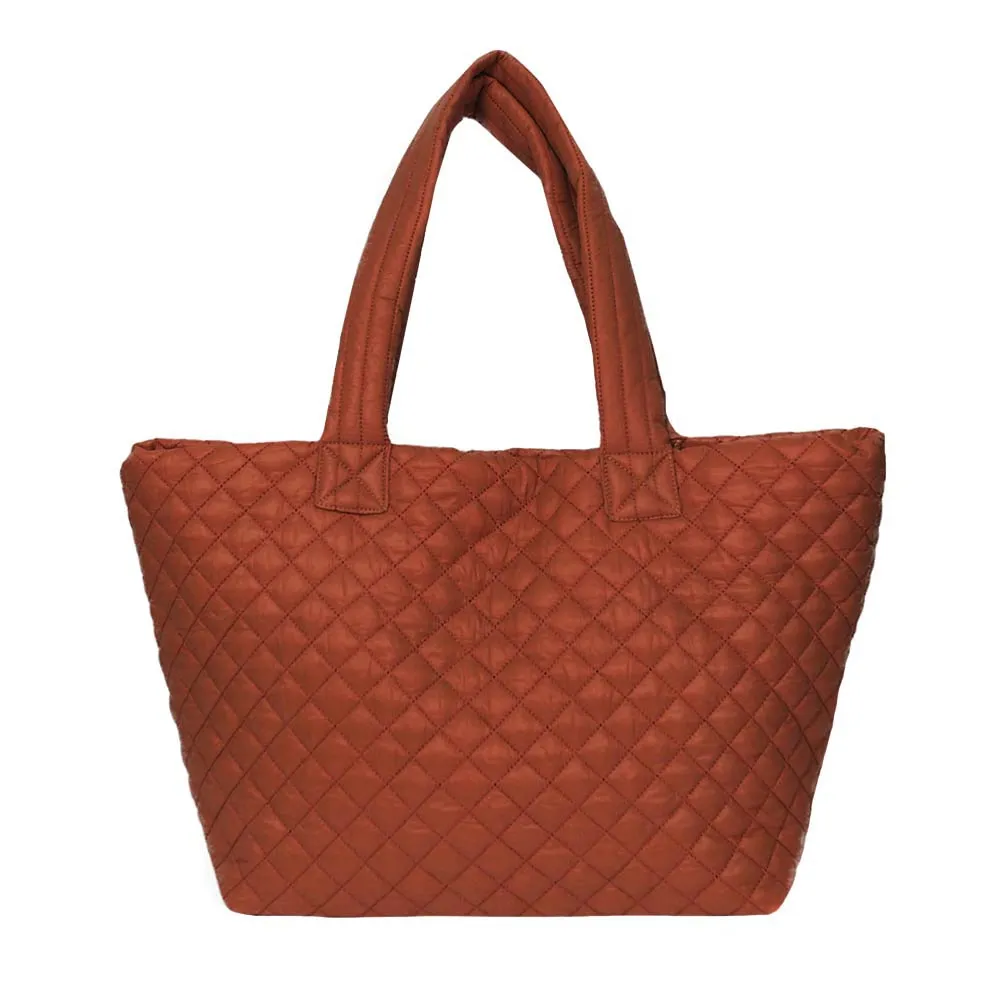 Quilted Padded Puffer Tote Bag