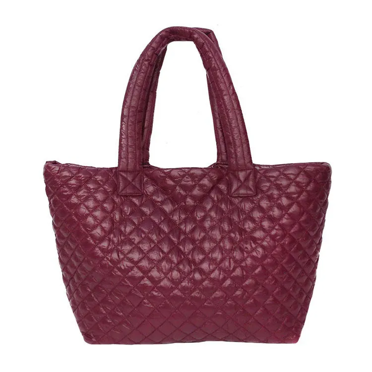 Quilted Padded Puffer Tote Bag