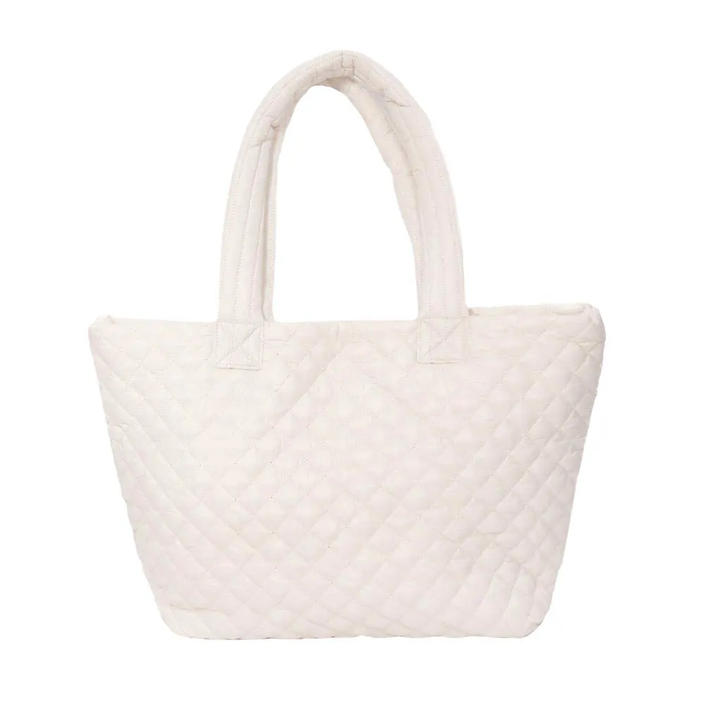 Quilted Padded Puffer Tote Bag