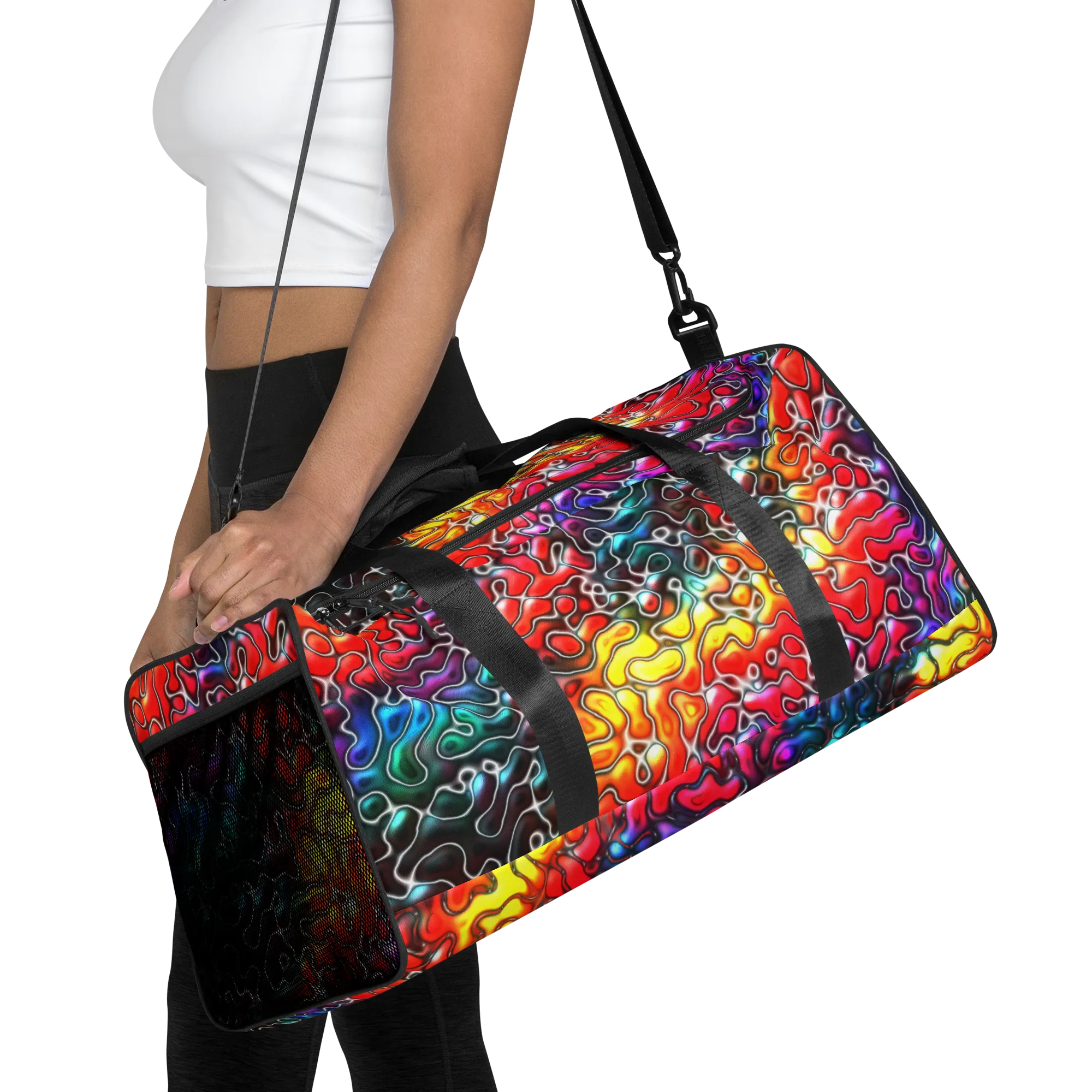 Rainbow Coloured Duffel bag