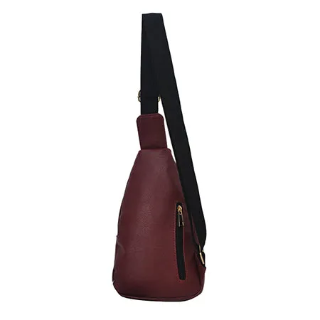 Red NGIL Faux Leather Sling Bag