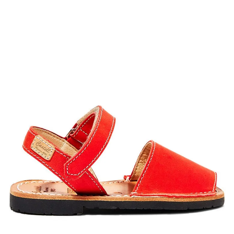 Renewed Leather Open Toe Menorcan Sandal For Unisex - Iker 1002