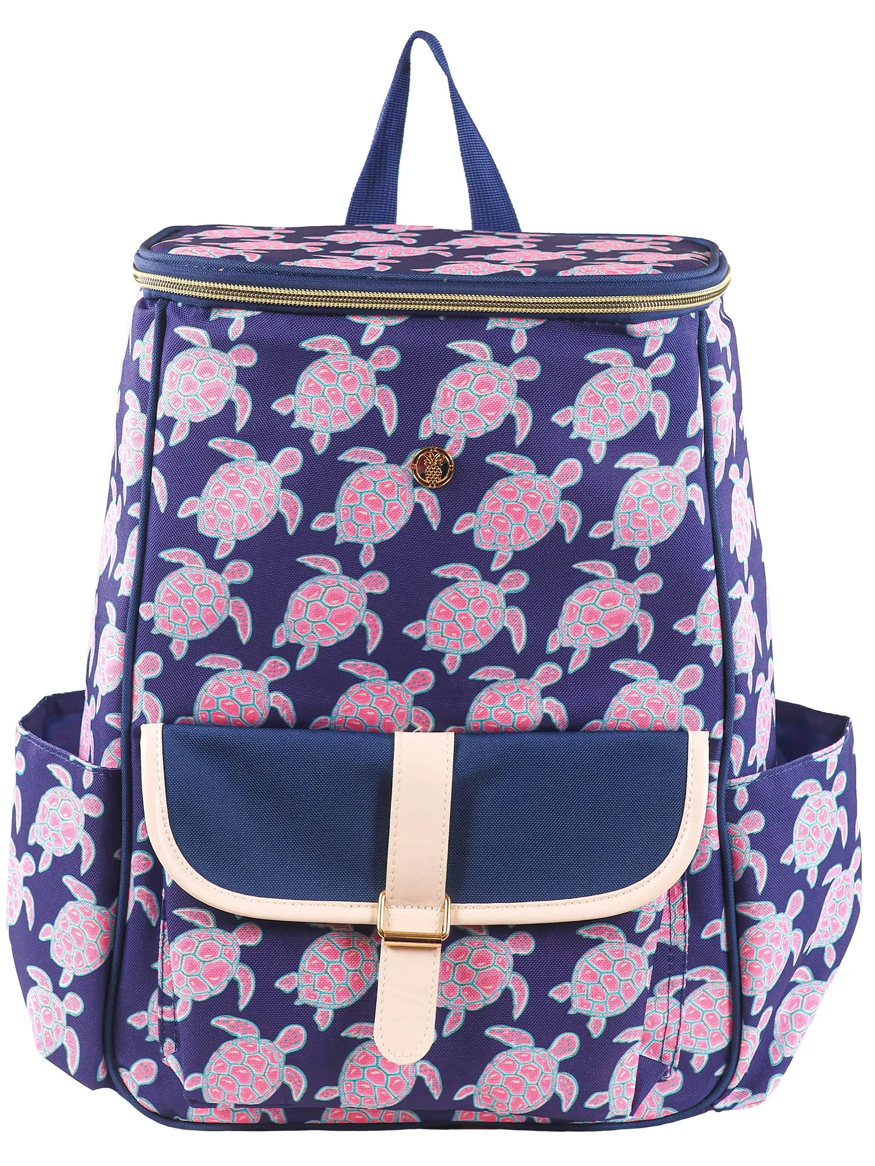 Simply Southern Turtle Design Soft-Sided Backpack Cooler - Stylish Convenience for Daily Adventures