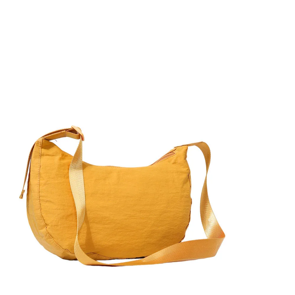 Solid Nylon Sling Bag Crossbody Bag