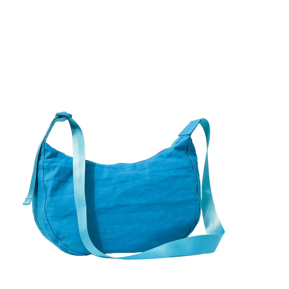 Solid Nylon Sling Bag Crossbody Bag