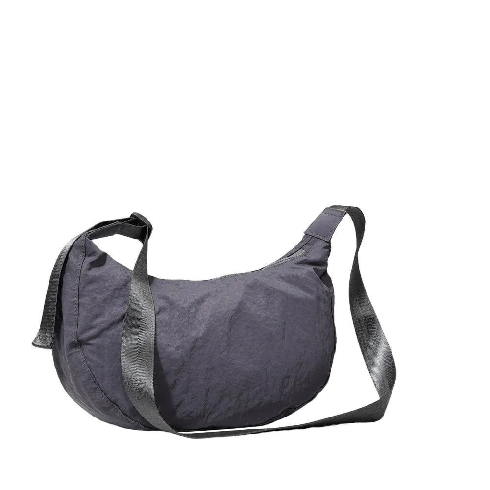 Solid Nylon Sling Bag Crossbody Bag