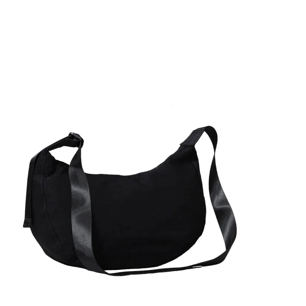 Solid Nylon Sling Bag Crossbody Bag